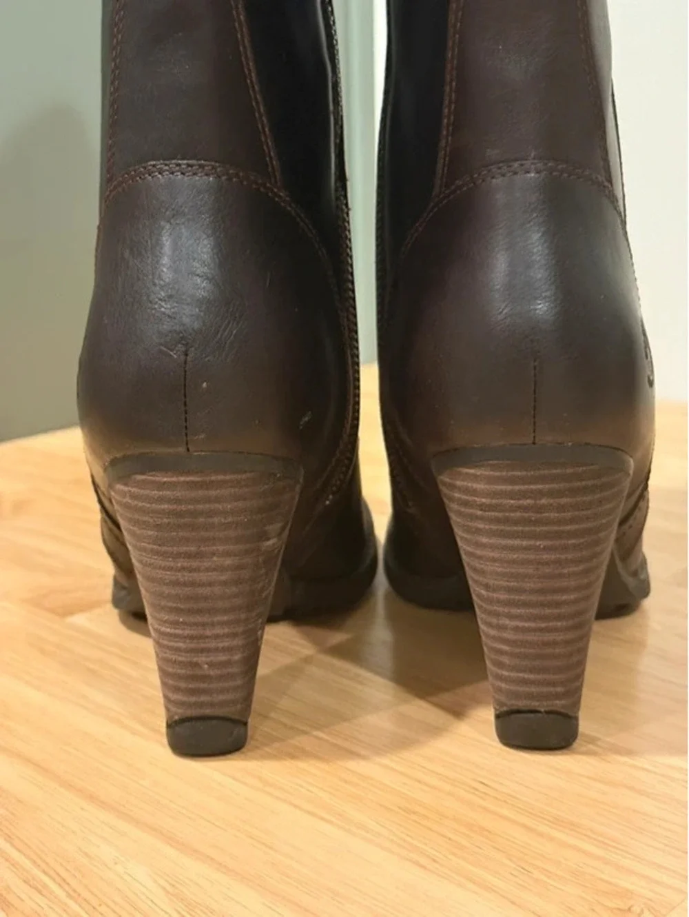Timberland Earthkeepers Stratham Heights Boots Women 8 Brown Leather 8616A